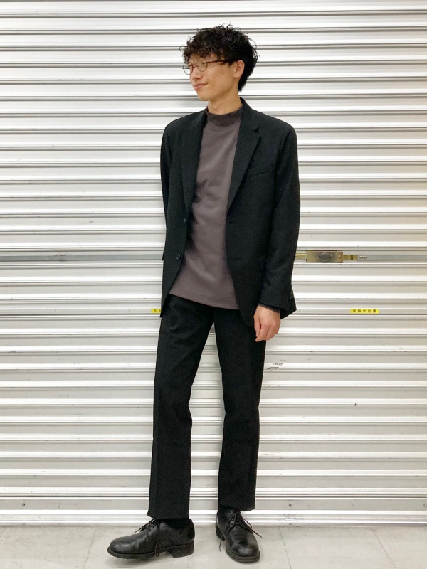 UNIQLO U セットアップ　カラージャケット　ジーンズ　ブラック※タグなし ユニクロU】無骨デニム セットアップ コーデ&レビュー【メンズ