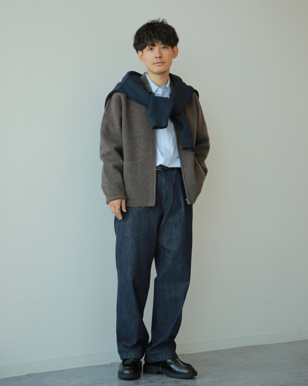 ニットフルジップジャケット」の着用コーディネート| ユニクロ公式