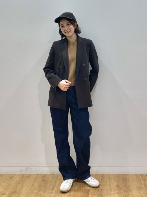 UNIQLO C 感動ダブルジャケット ユニクロC】サッと羽織るだけでオシャレ！高級感たっぷりの