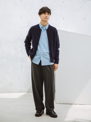 ユニクロ公式 | クルーネックフルジップカーディガン