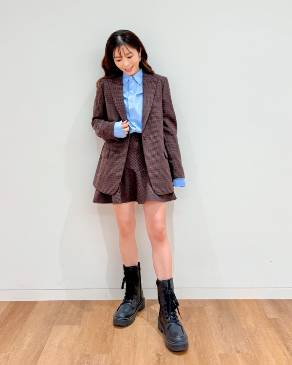 ツイードテーラードジャケット UNIQLO ユニクロ S ツイードテーラード