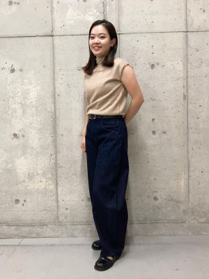 ユニクロ公式 | カシミヤハイネックセーター/ノースリーブ