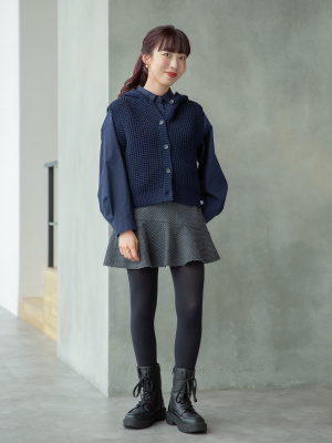 リージャ ブルーフレアスコート XS ユニクロ公式 | フレアスコート