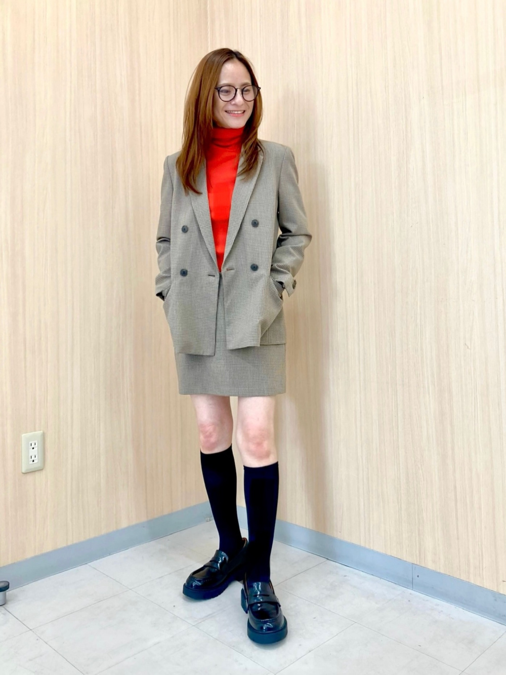 ダブルジャケット/チェック」の着用コーディネート| ユニクロ公式