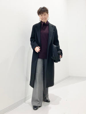 ユニクロc カシミヤリラックスvネックセーター スカーフつき グレー l ユニクロ公式 | カシミヤリラックスVネックセータースカーフつき