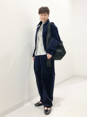 ジャケット　ネイビー　短丈　コーデュロイ　ワークジャケット SEVEN BY SEVEN - 【25-26AW】 コーデュロイ ジャケット - 1st