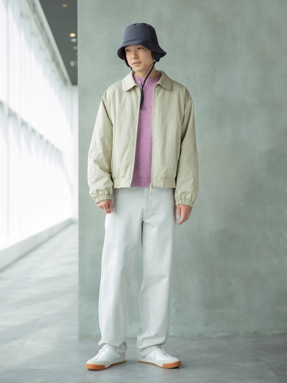 2点セット　オーバーサイズカラーデニムジャケット　ワイドフィットカラージーンズ オーバーサイズカラーデニムジャケット、ワイドフィットカラー