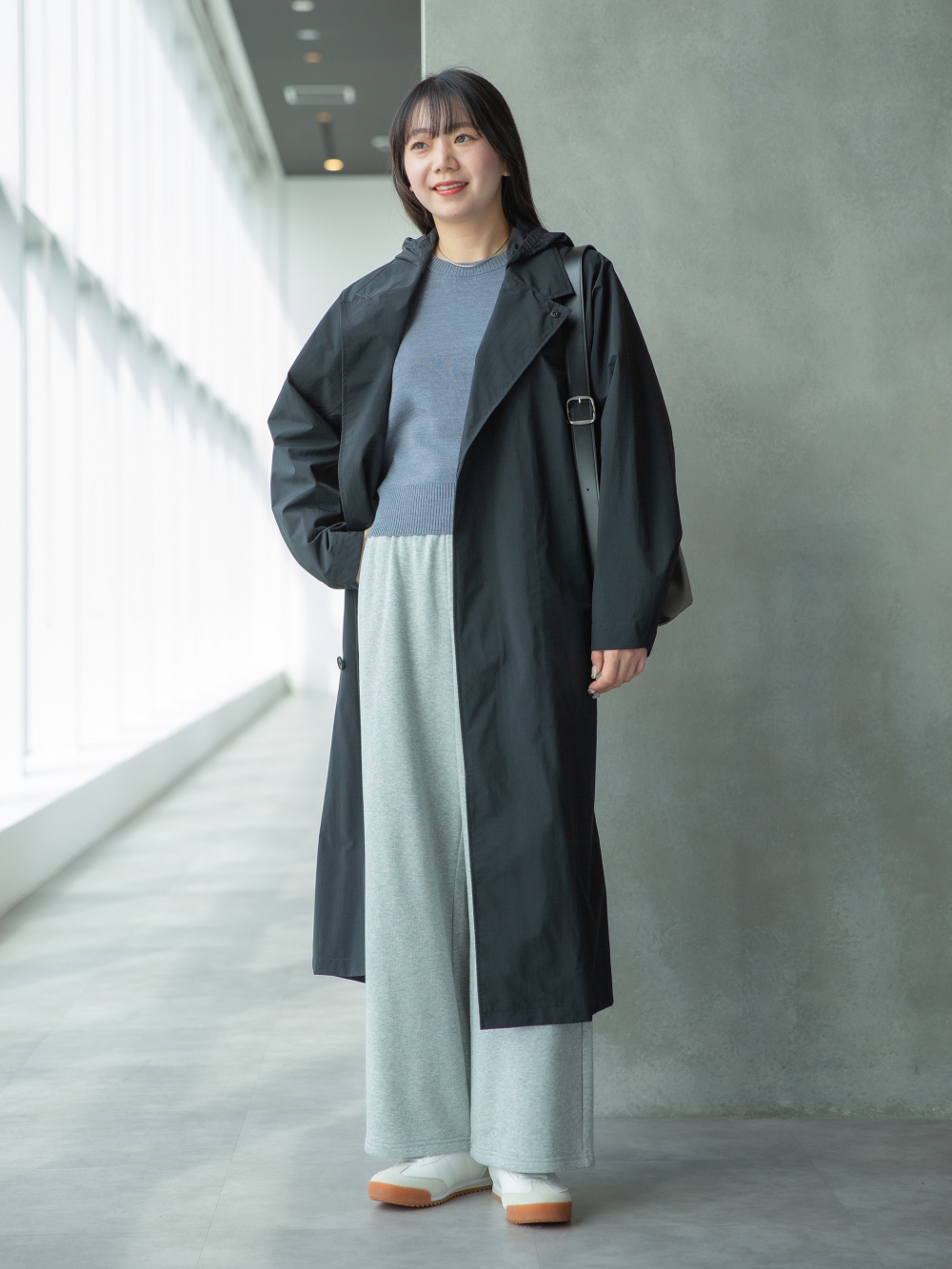 ＋J UNIQLO ブラック ステンカラーロングコート Mサイズ ユニクロ公式 | ステンカラーロングコート