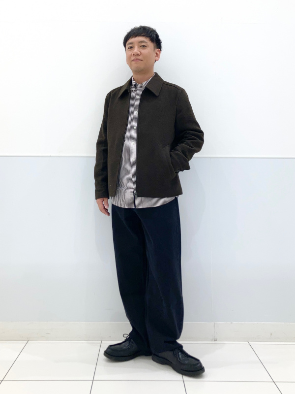 シングルカラーショートブルゾン（メンズ）の着用コーディネート一覧