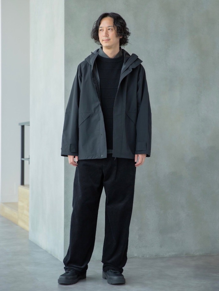 ブロックテックユーティリティパーカ、ユーティリティオーバーサイズ