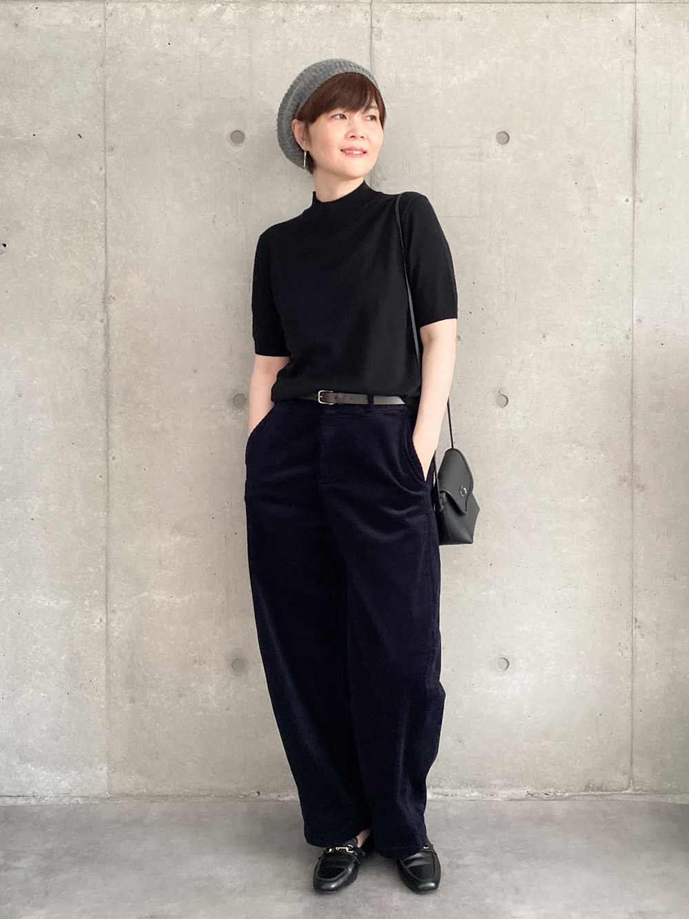 ユニクロU 25AW ダブルフェイスフルジップジャケット 黒 L ユニクロ