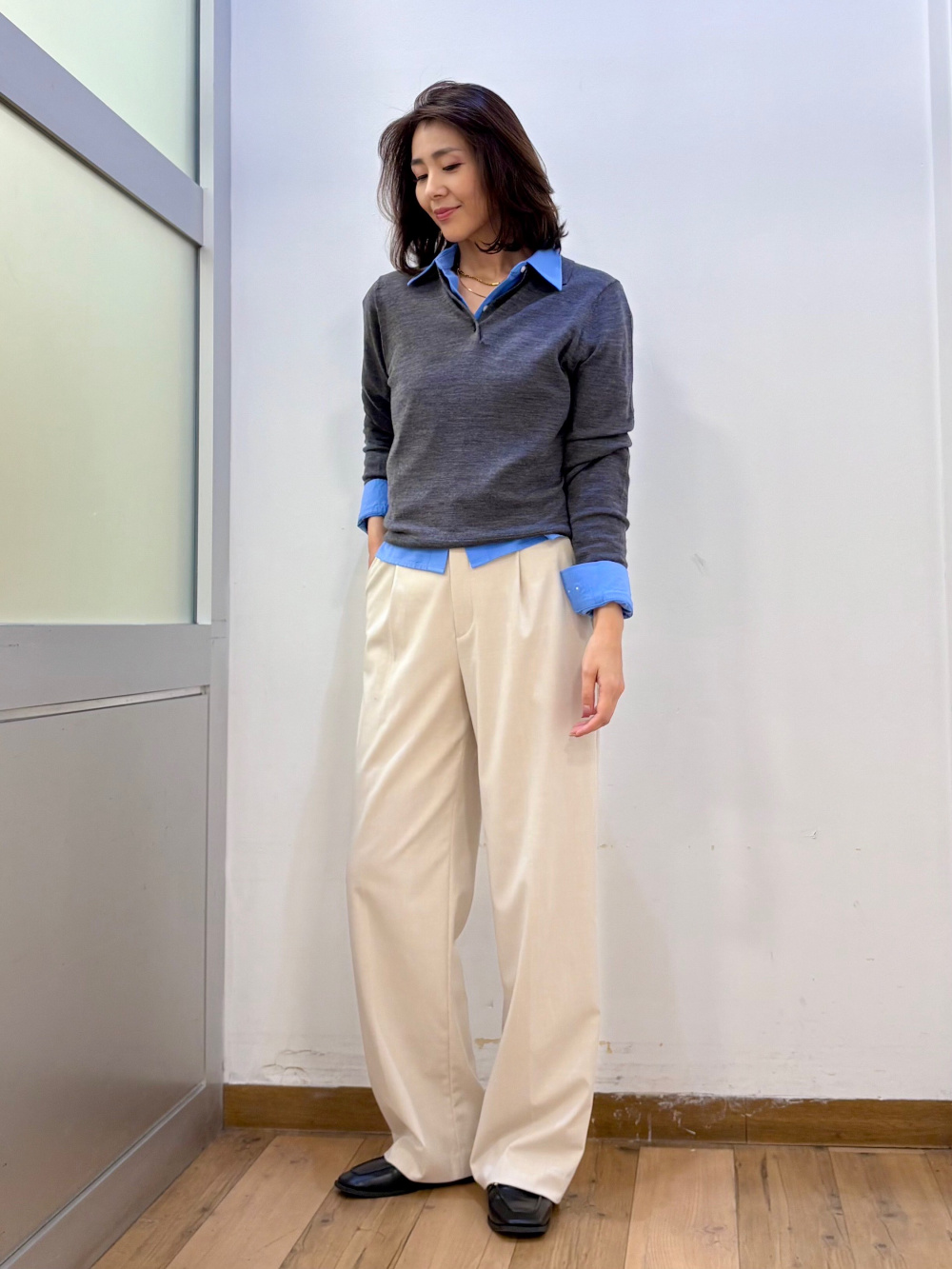 ユニクロc 感動ジャケットとタックワイドパンツセット 卒園・入学式に向けて買ったUNIQLO:Cの感動セットアップが最高でした。