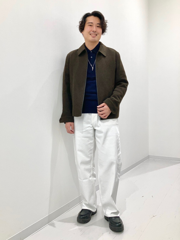 シングルカラーショートブルゾン（メンズ）の着用コーディネート一覧