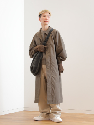 ユニクロ公式 | オーバーサイズステンカラーコート