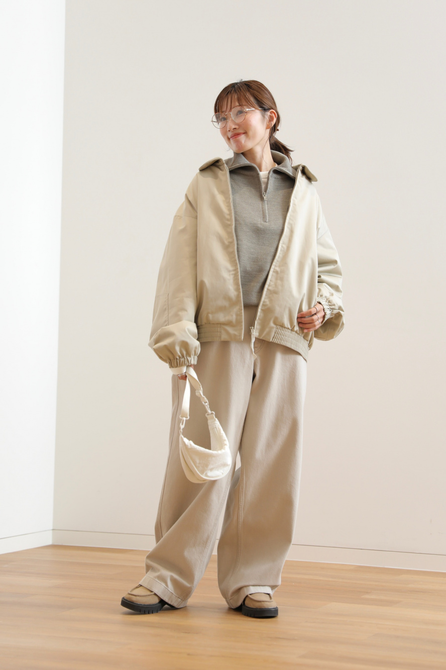 ♡新品タグ付き♡今期新作♡ショートブルゾン♡ パフテックショートブルゾン」の着用コーディネート| ユニクロ公式