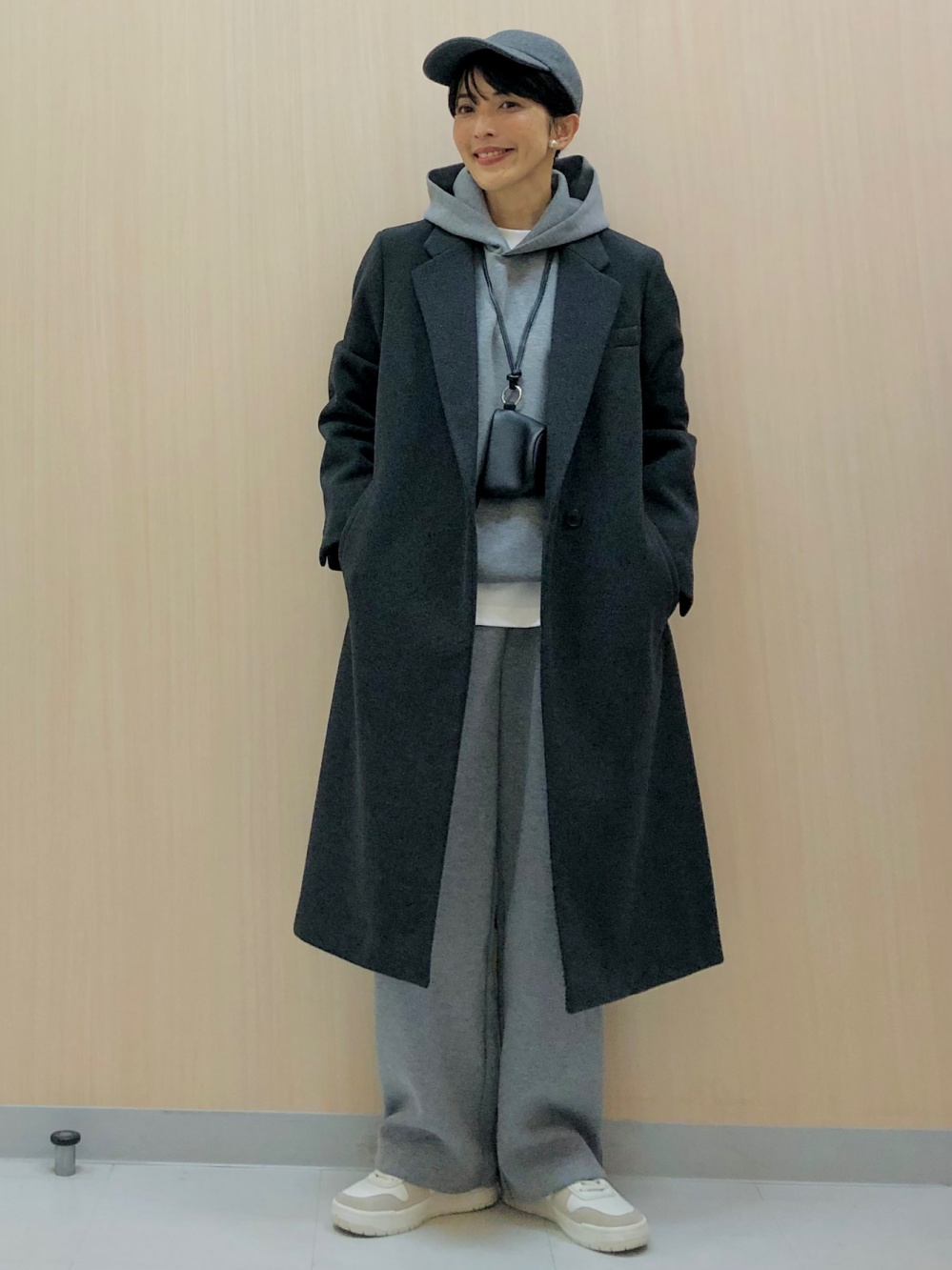 スウェットオーバーサイズプルパーカ、ウィンドプルーフ2WAY