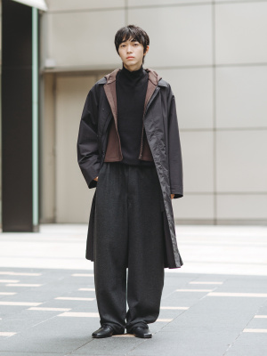 オーバーサイズステンカラーコート ブラック XL ユニクロユー ユニクロU 新品・未開封】Uniqlo U オーバーサイズステンカラーコート