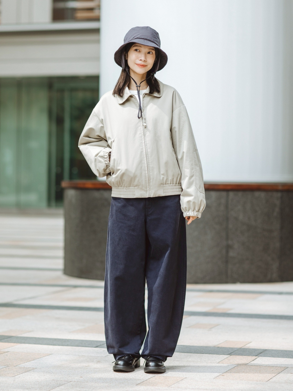 パフテックショートブルゾン」の着用コーディネート| ユニクロ公式