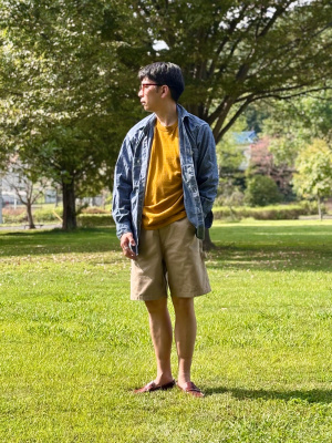 ユニクロ公式 | シャンブレーオーバーシャツ