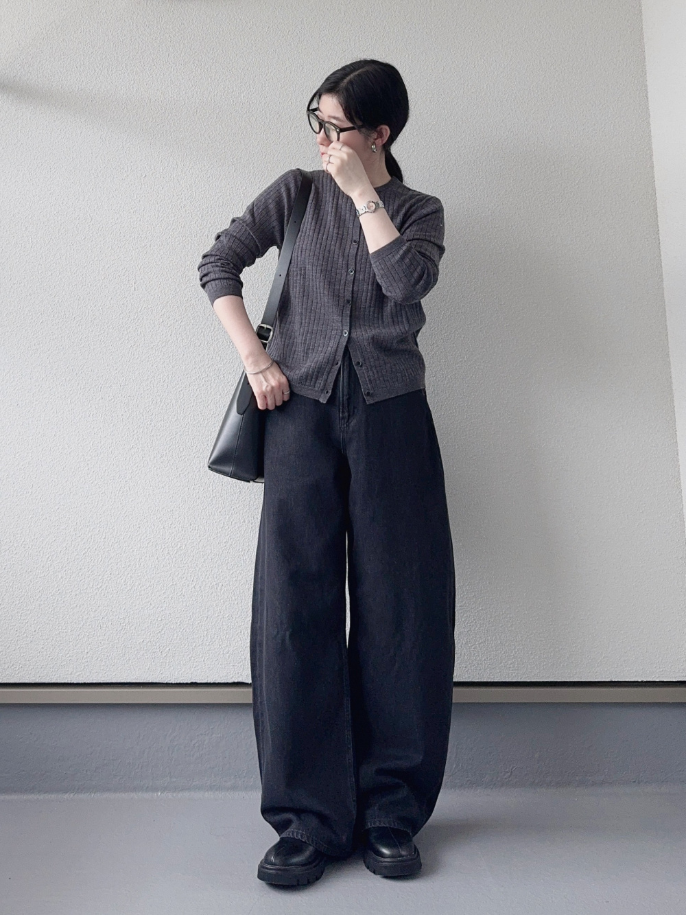 ソフトニットフリースリブハイネックT、感動ダブルジャケット