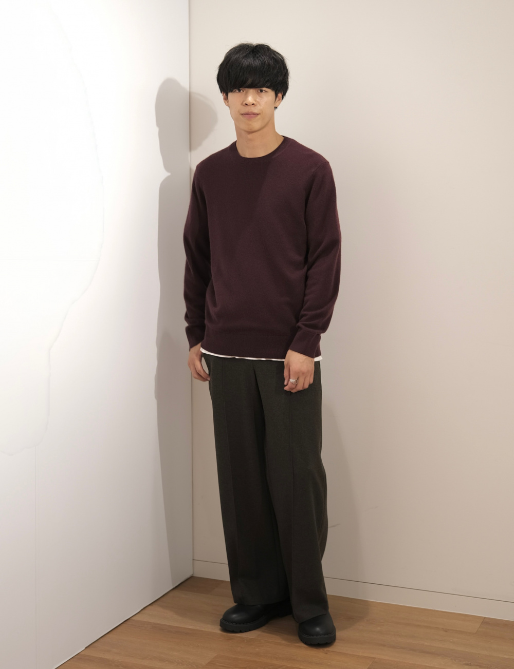 シングルカラーショートブルゾン、ブロードシャツ/ボタンダウン」の