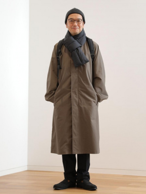 【美品】UNIQLO U オーバーサイズ ステンカラーコート XL ブラウン UNIQLO U オーバーサイズステンカラーコート ブラウン オーバー