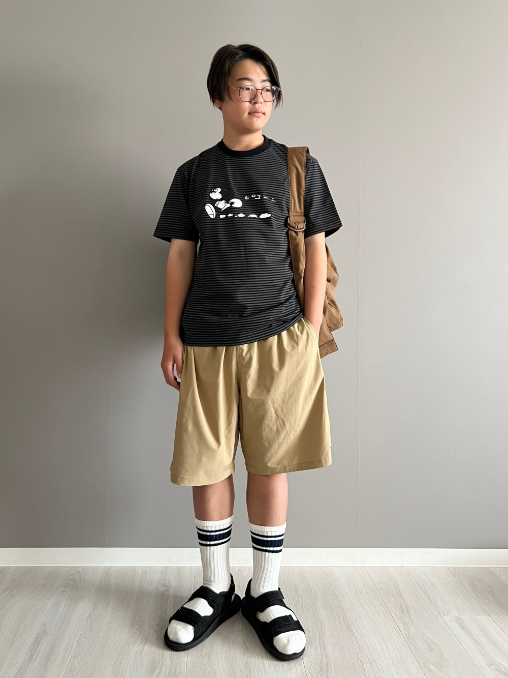 感動ダブルジャケットリラックスフィット、感動タックワイドパンツ」の