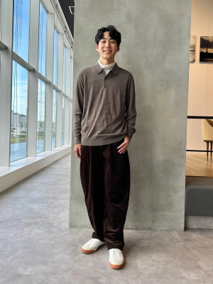 UNIQLO コーデュロイカーブパンツ 丈短め XS コーデュロイパンツ