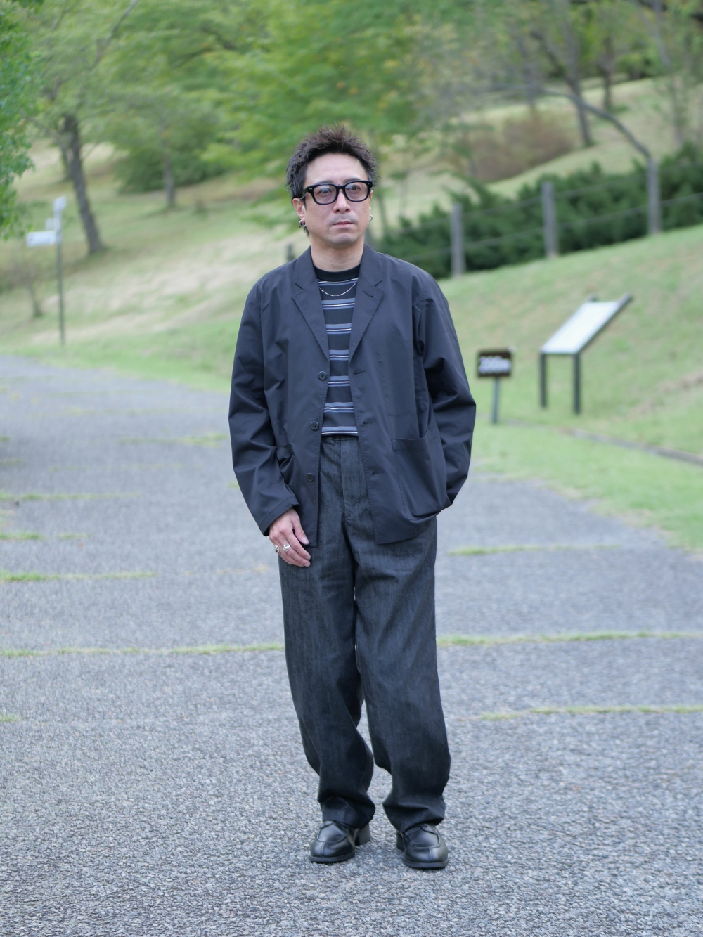 UNIQLOC ワークジャケット　イージーワークパンツ　セットアップ　L UNIQLO:C ワークジャケットとイージーワークパンツ Lサイズ