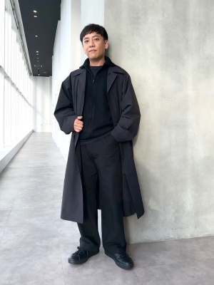 ダブルフェイスフルジップジャケット　BLACK UNIQLOU 新品未使用 ユニクロU 25AW ダブルフェイスフルジップジャケット