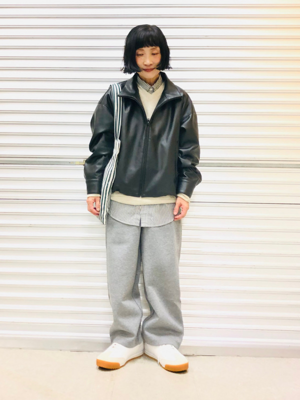 スウェットワイドパンツ、コーティングオーバーサイズブルゾンの 