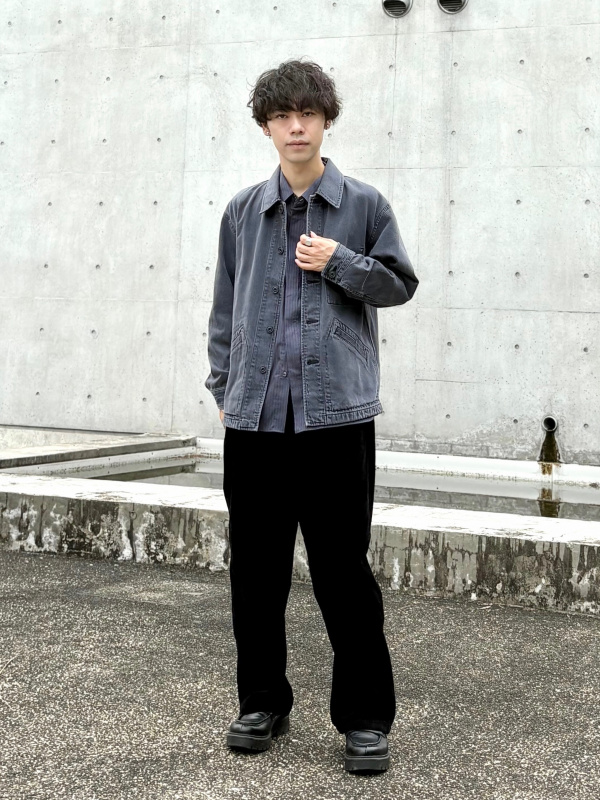 UNIQLO U オーバーサイズカラーデニムジャケット ブラック L ユニクロ