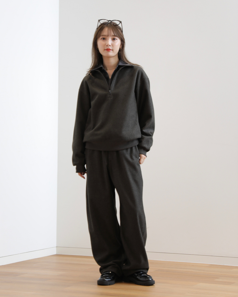 STONE  ブラッシュドコットンスウェット STONE ISLAND - 【ラスト1点】 BRUSHED COTTON FLEECE, GARMENT DYED