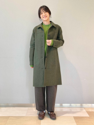 完売品！現品限り❤️UNIQLO ダブルフェイスロングコート❤️ゆったりサイズ ユニクロ公式 | ダブルフェイスロングコート