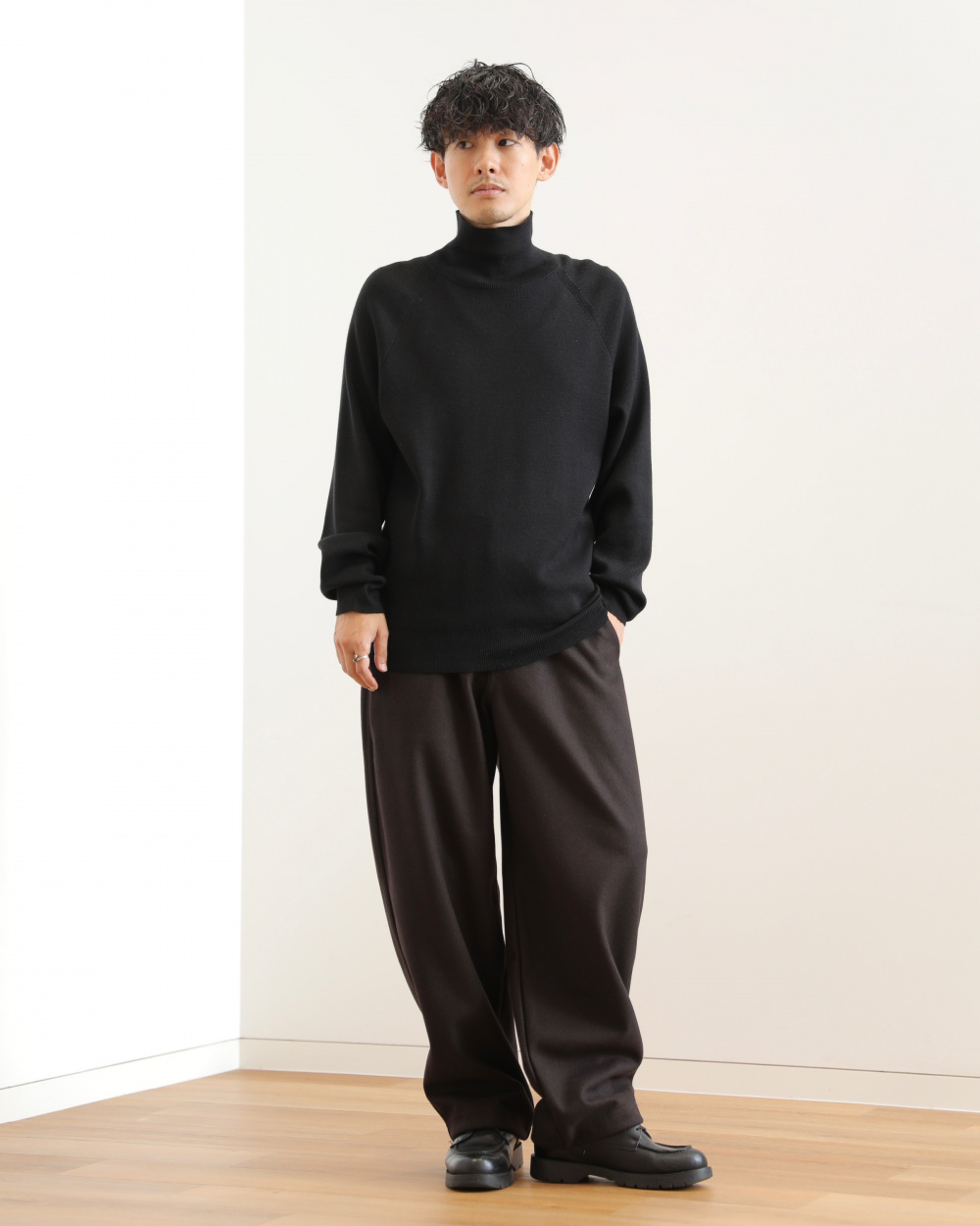 ブラッシュドスウェットワイドパンツ、ブラッシュドスウェットハーフ