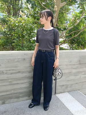 ユニクロ公式 | バギーカーブジーンズ丈短め