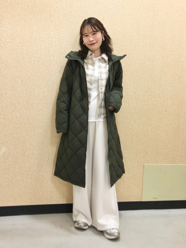パフテックロングコート」のレディースのコーディネート一覧