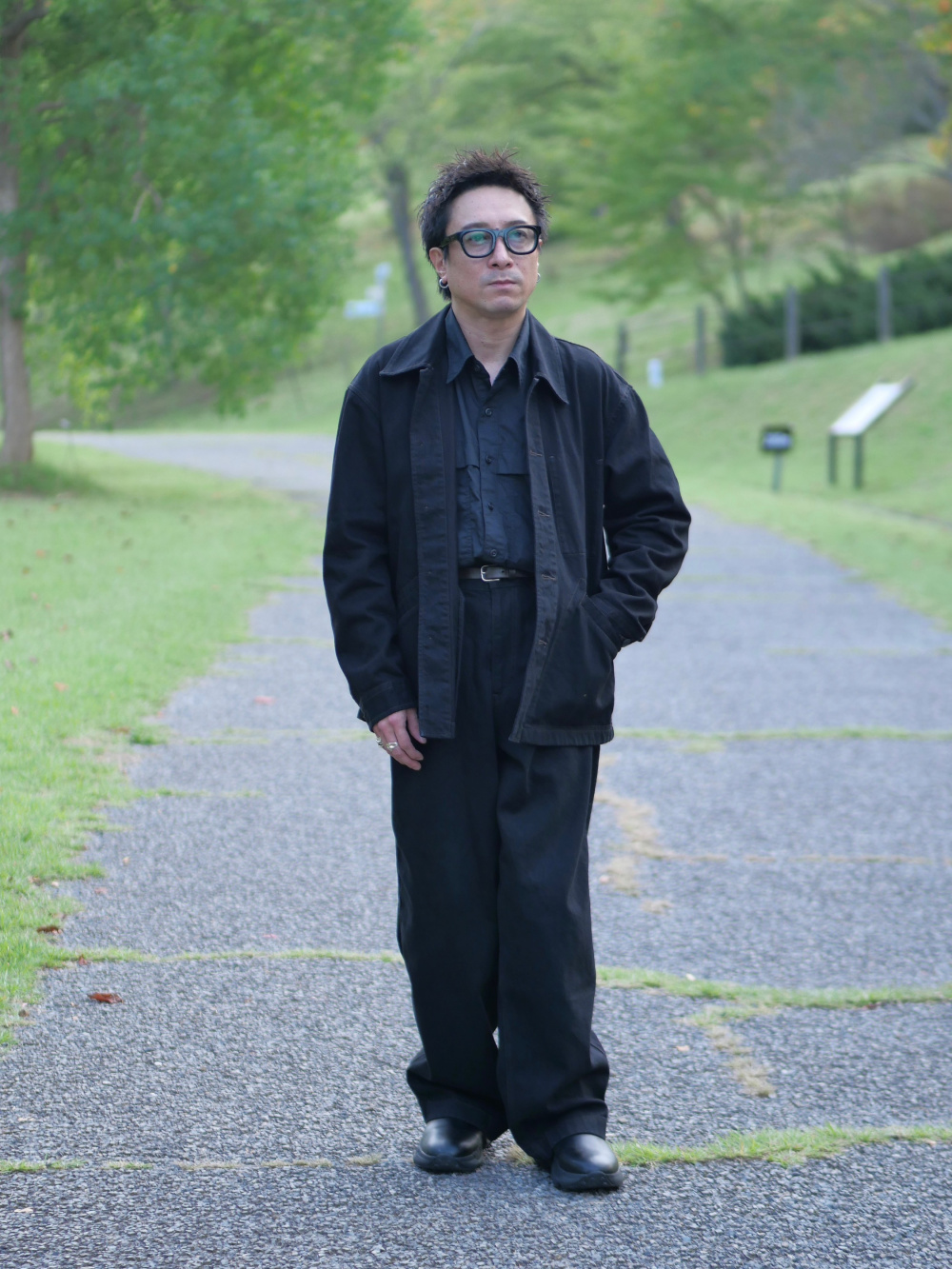 ユーティリティオーバーサイズシャツ、オーバーサイズカラーデニム