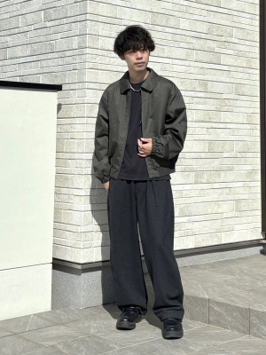 UNIQLO U パフテックショートブルゾン オリーブ L ユニクロ公式