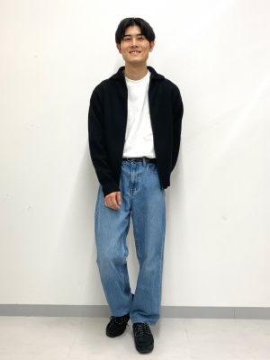 ユニクロU ダブルフェイスフルジップジャケット L ブラック UNIQLO U ダブルフェイスフルジップジャケット ユニクロU ブラック 黒 Lサイズ