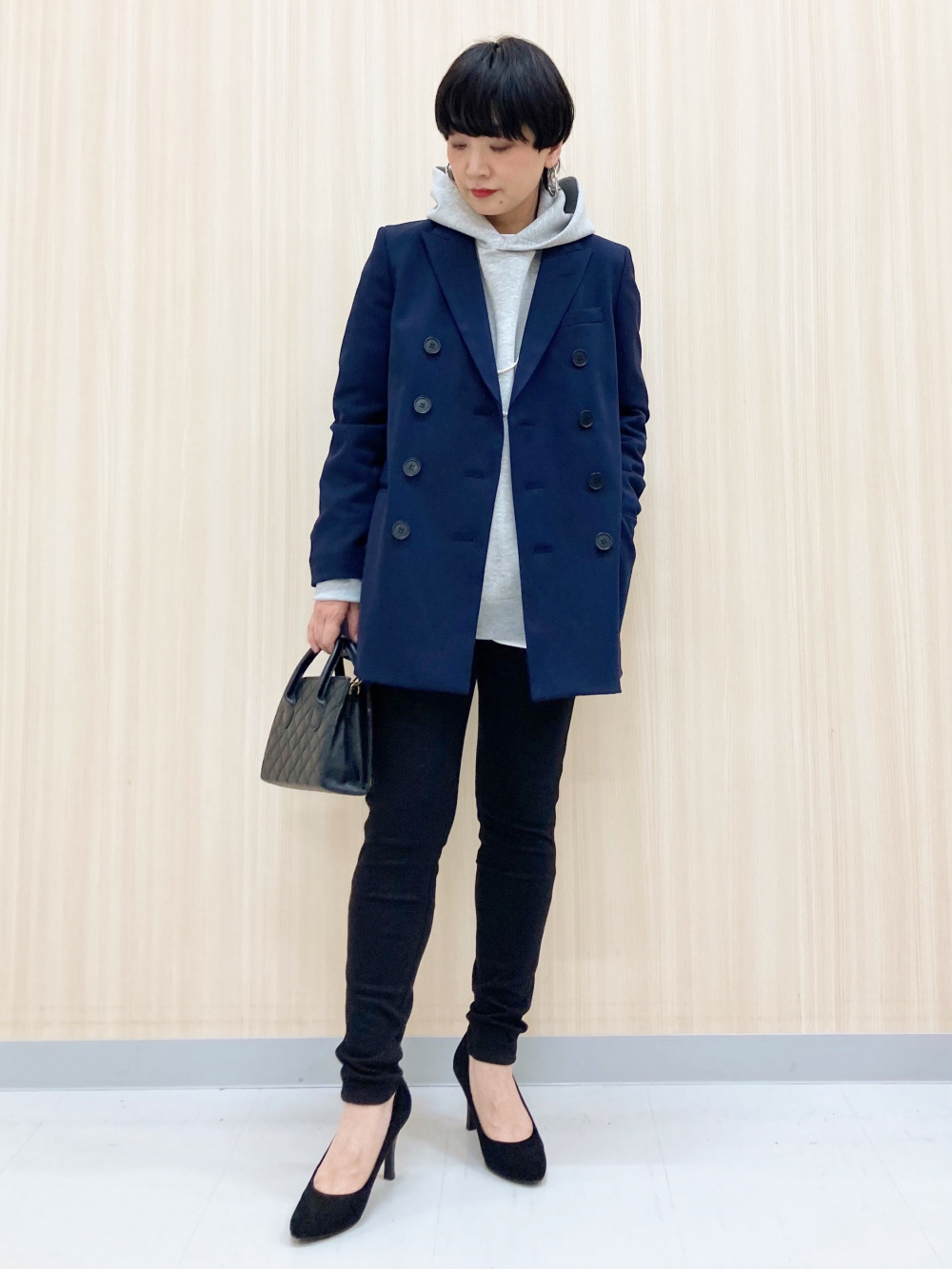 スウェットオーバーサイズプルパーカ、ウィンドプルーフ2WAY