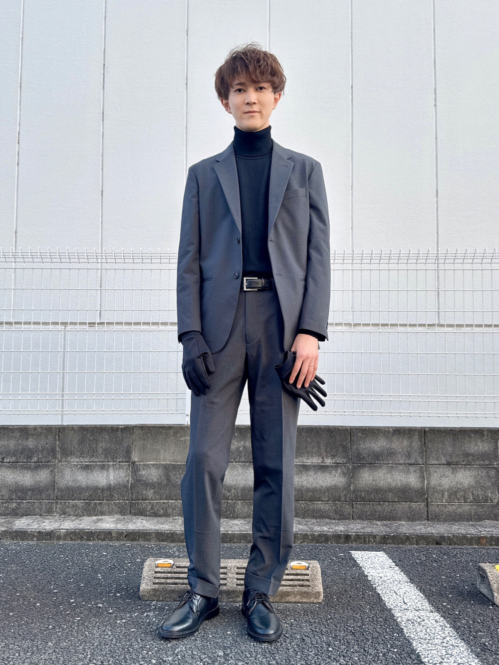 クルーネックTシャツ、ストレッチウールスリムジャケット/カスタム