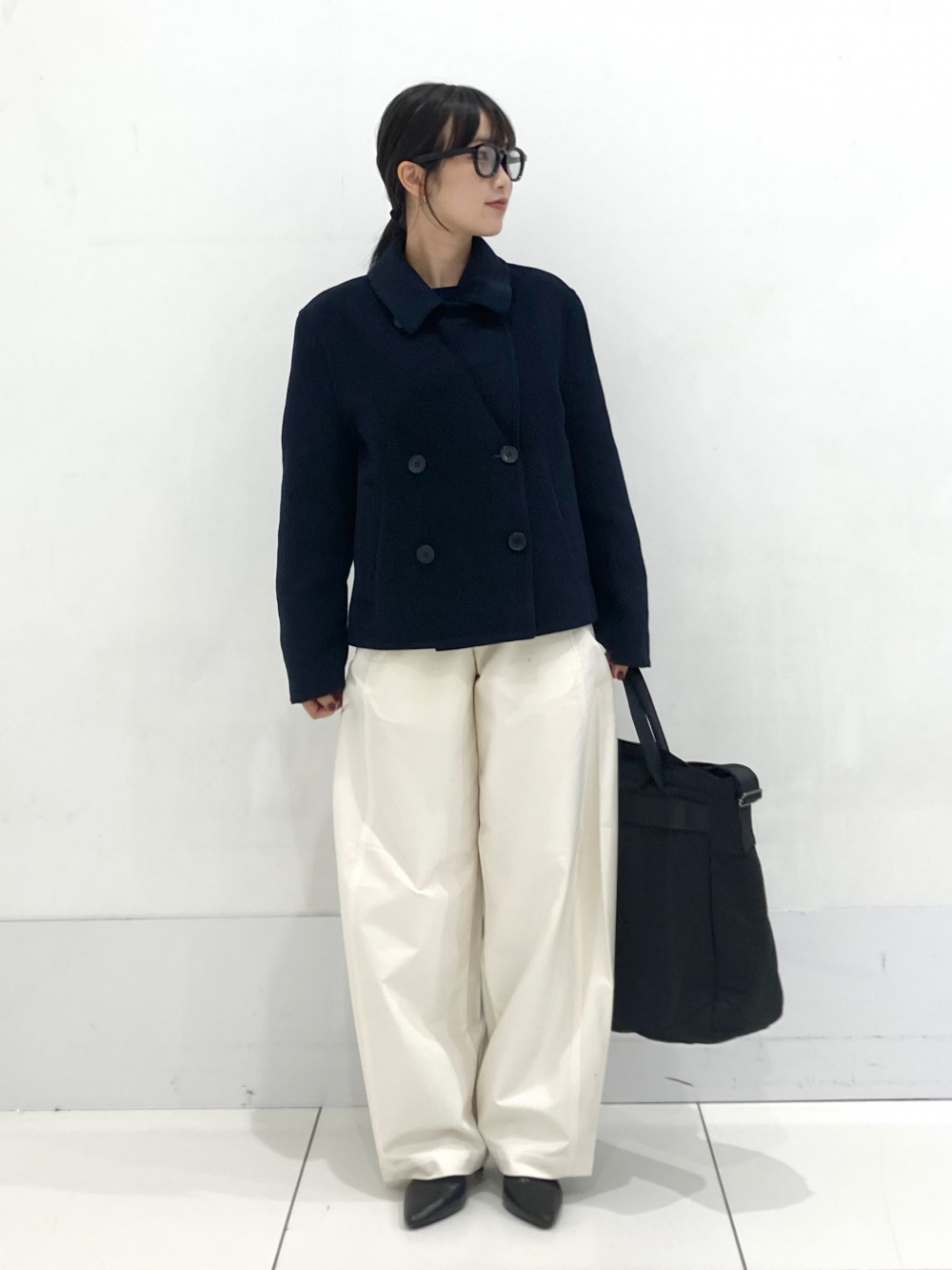 ユニクロ　感動ダブルジャケット　リラックスフィット　ブラック　M ユニクロ 感動ダブルジャケットリラックスフィット M ブラック