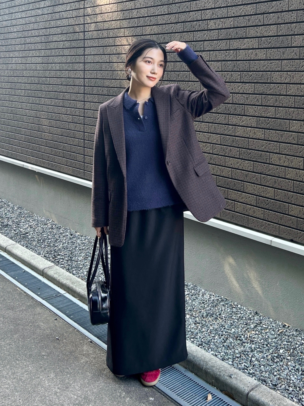 ツイードテーラードジャケット」の着用コーディネート| ユニクロ公式