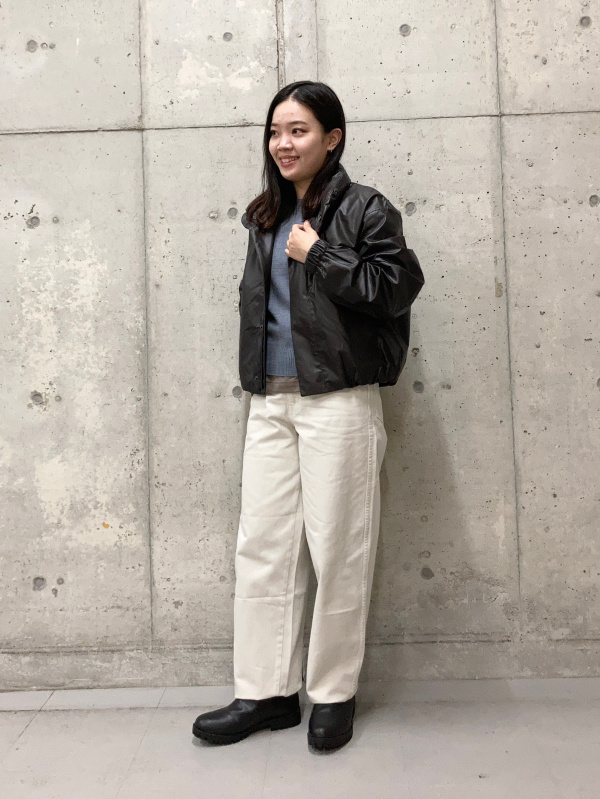 コーティングショートブルゾン（レディース）の着用コーディネート一覧