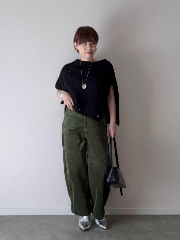 UNIQLO コーデュロイカーブパンツ 丈短め XS コーデュロイパンツ