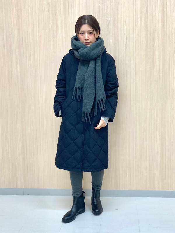 パフテックロングコートリラックスフィット、ドレープシャツの