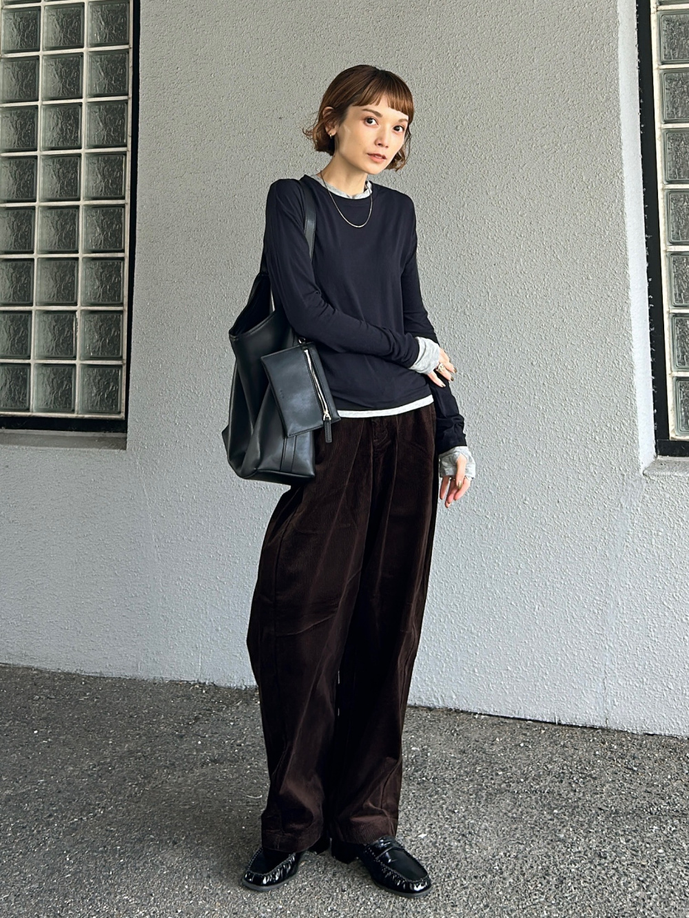 コーデュロイカーブパンツ」の着用コーディネート| ユニクロ公式