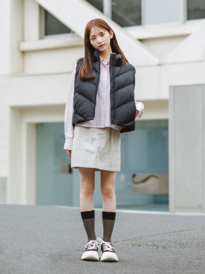 UNIQLOC ダウンクロップドベスト ユニクロ公式 | ダウンクロップドベストのレビュー