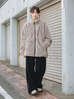 ユニクロ公式 | フリースワイドパンツ/丈長め